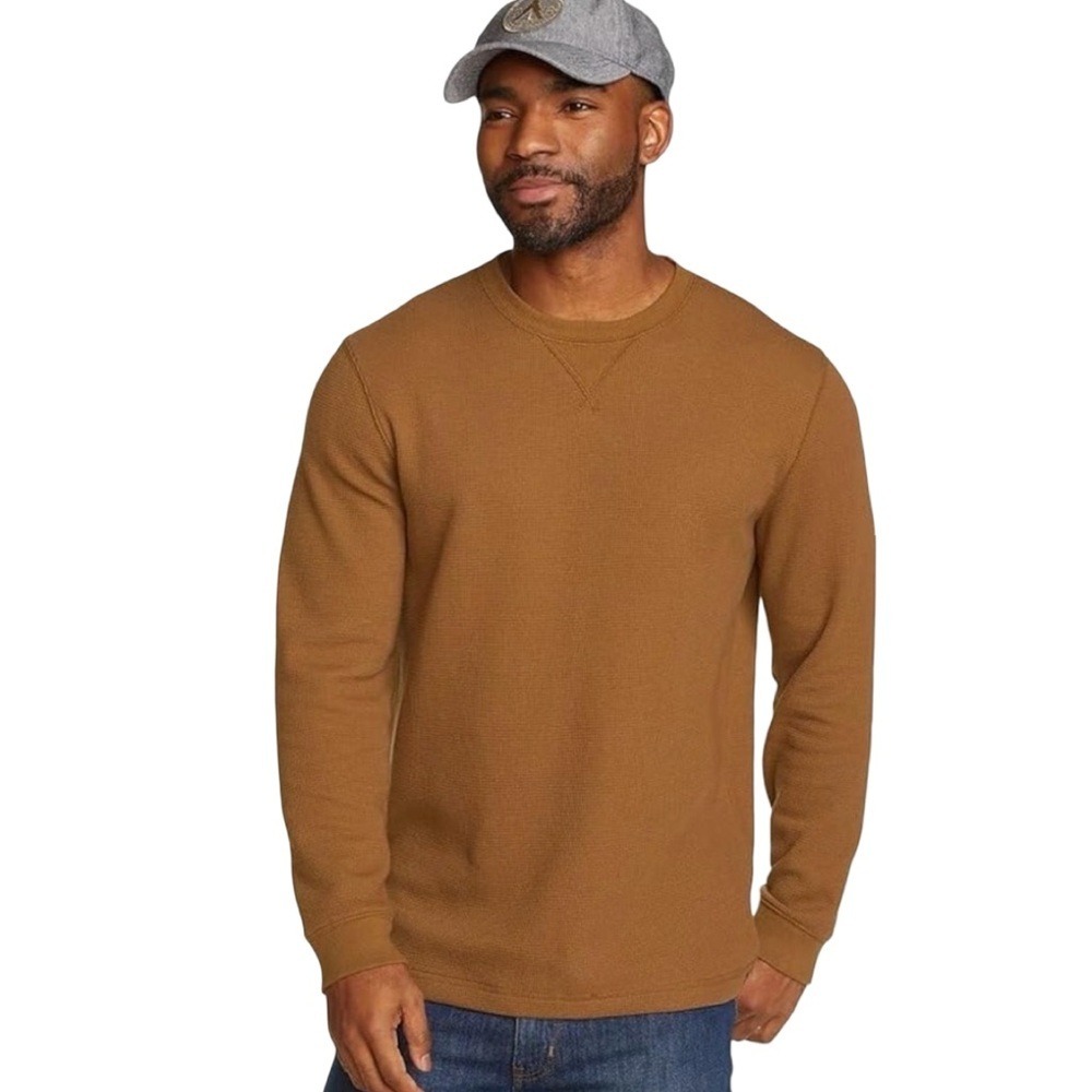 Eddie Bauer Eddie's Favorite Ultrasoft Thermal Crew - Paprika Rust - 2XL‎